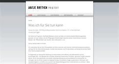Desktop Screenshot of kottich-pr.de